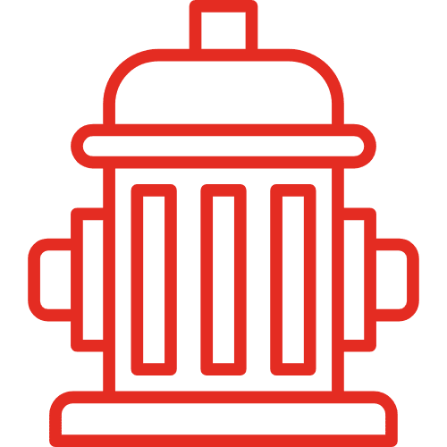 Fire hydrant logo.