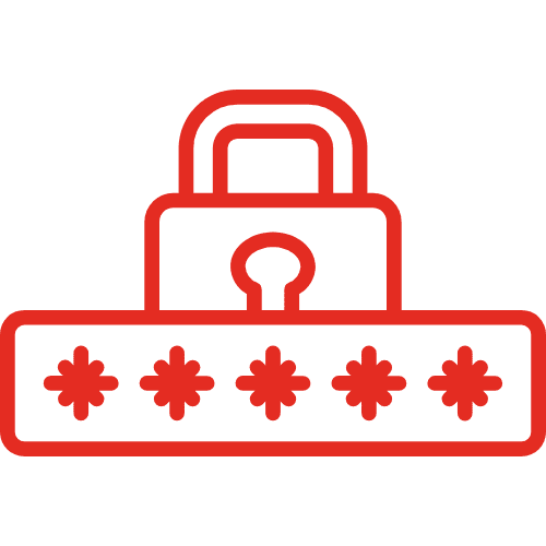 Password protected logo.