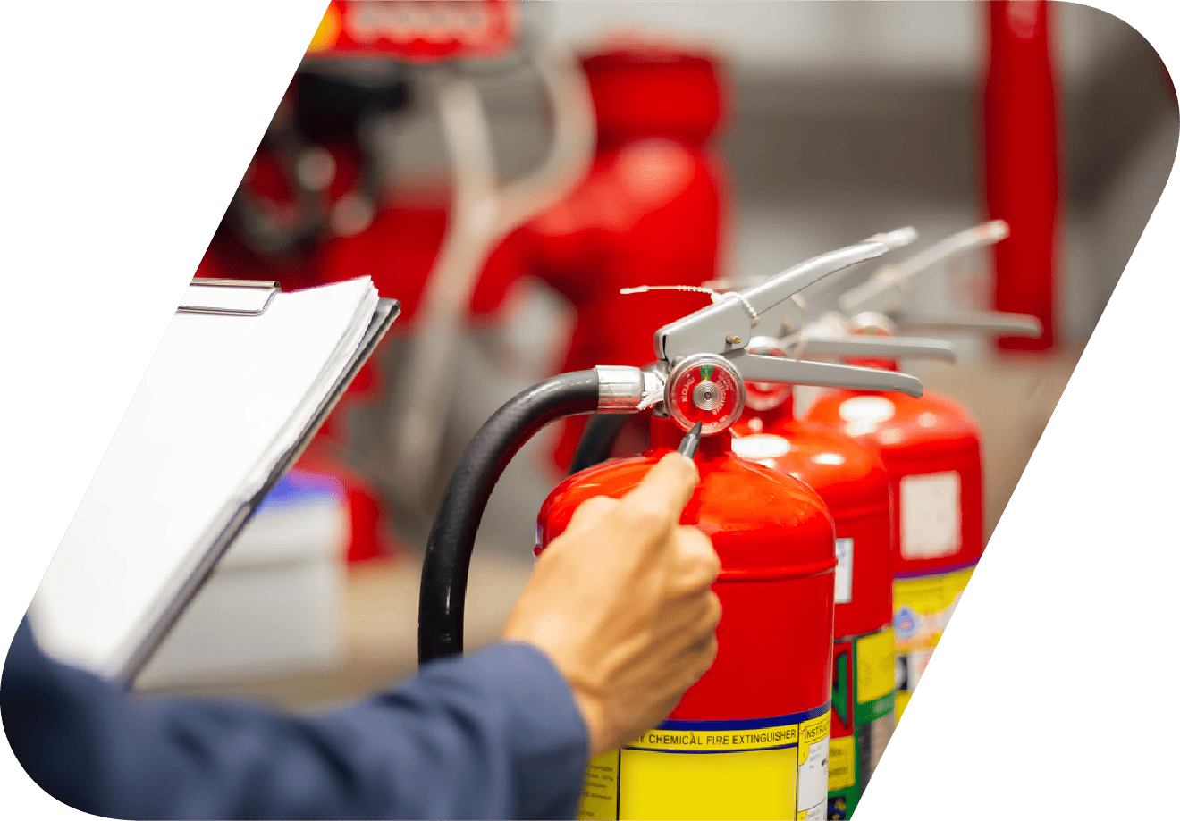 Fire extinguisher supplied and serviced by EA-RS Group