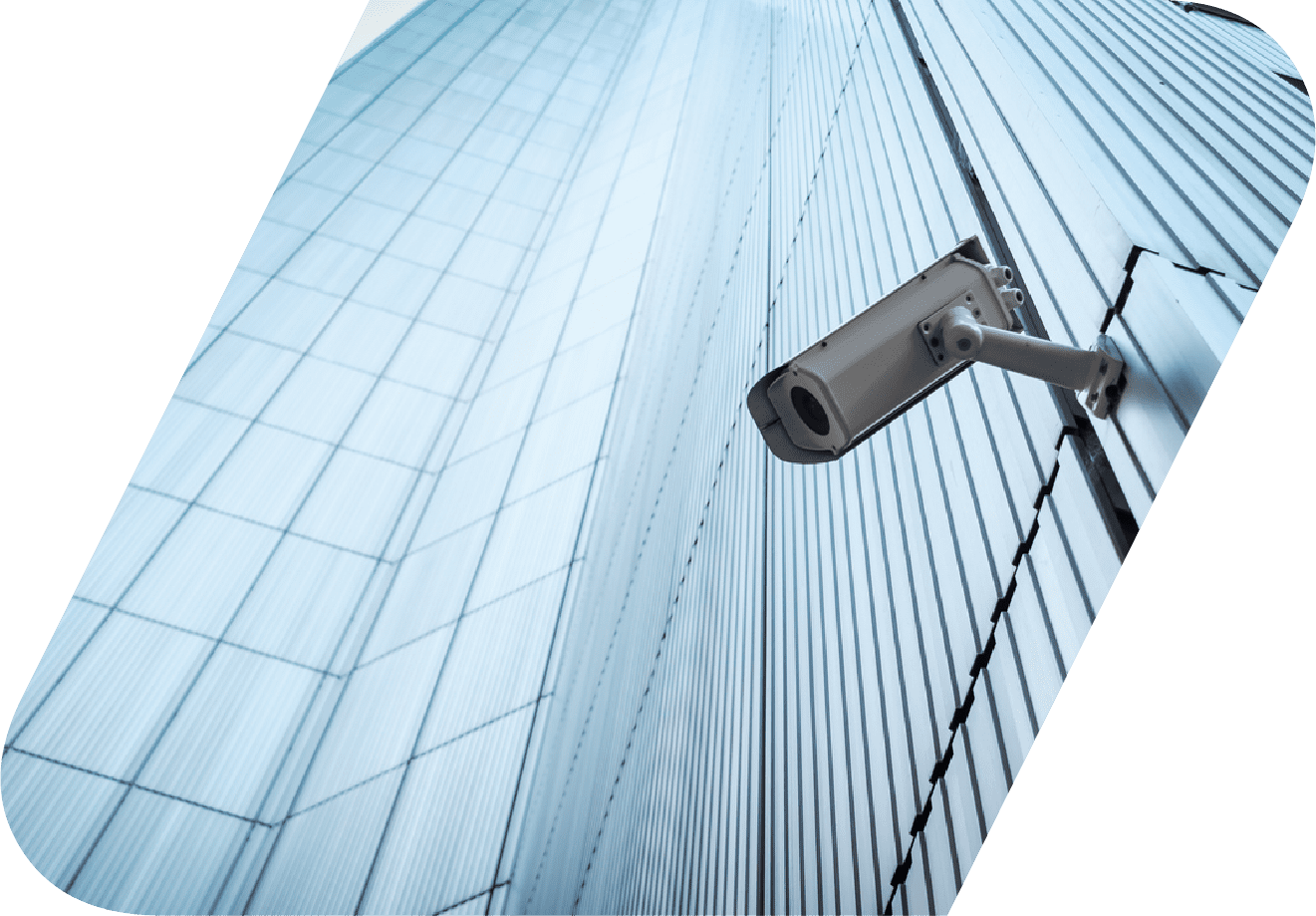 CCTV security camera installed at commercial premises by EA-RS