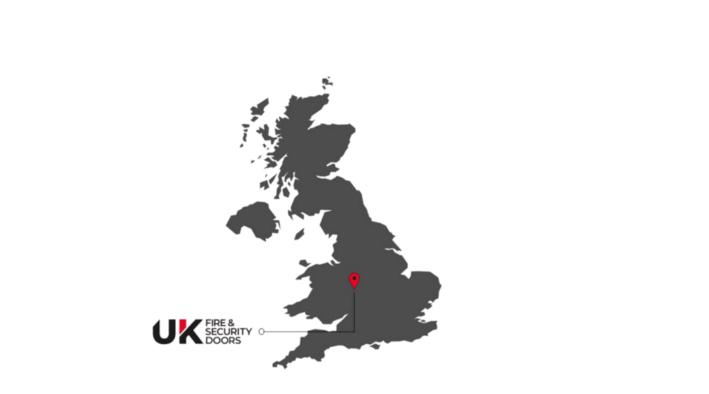 location on a map of the UK.