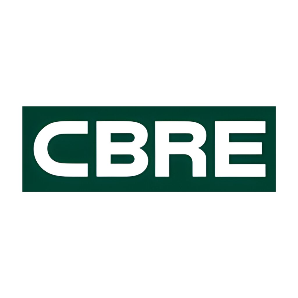 CBRE logo.