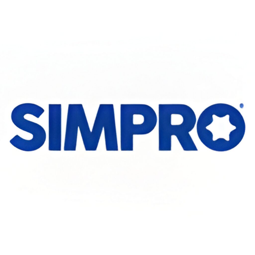 Simpro logo.