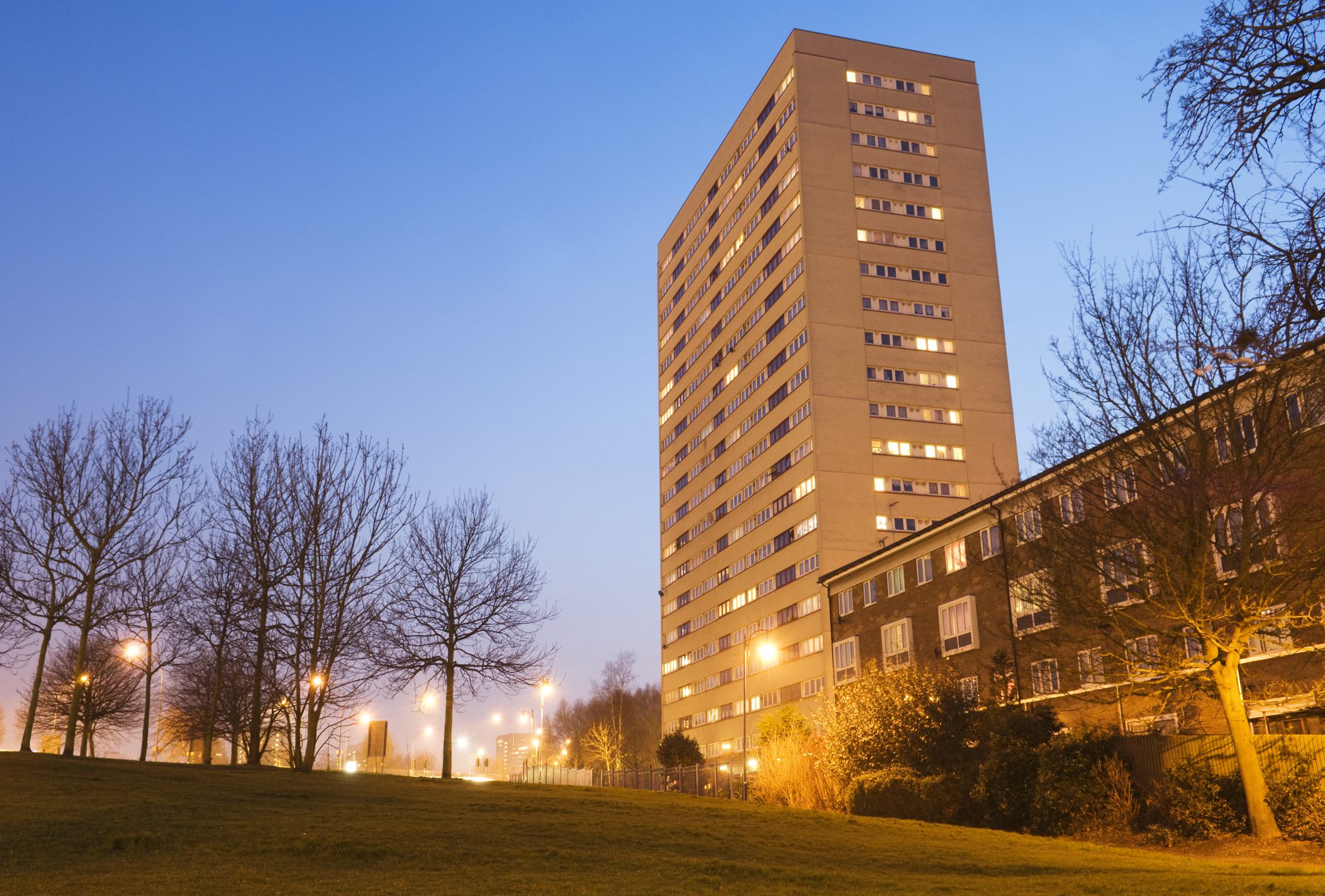 1960s Tower Block In Birmingham UK