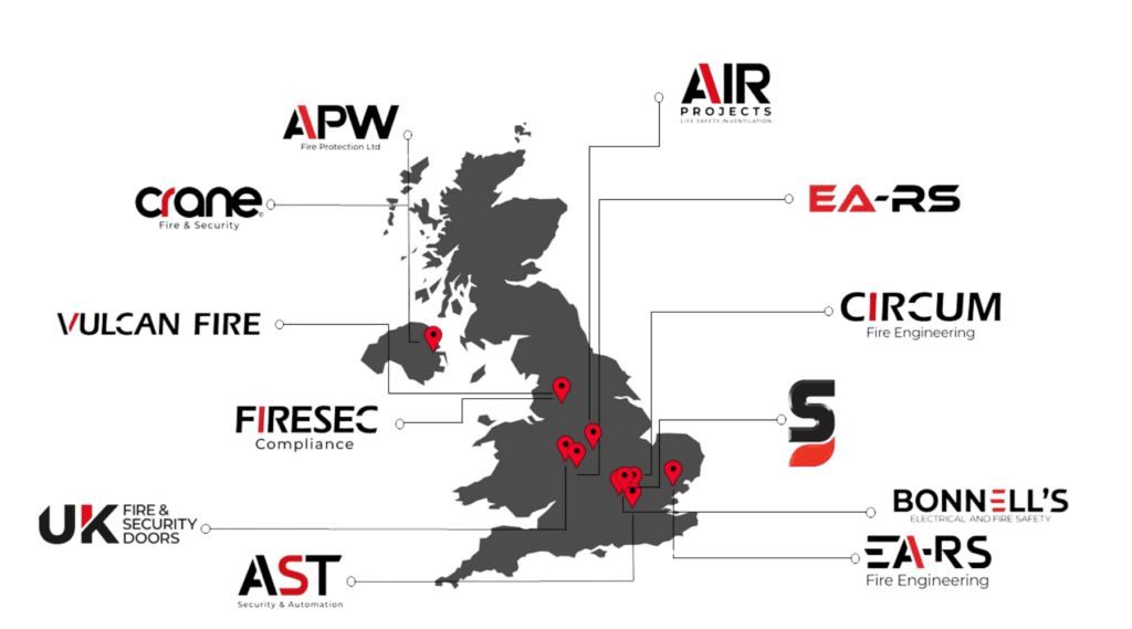 Fire safety and security system design and survey by EA-RS Group engineers