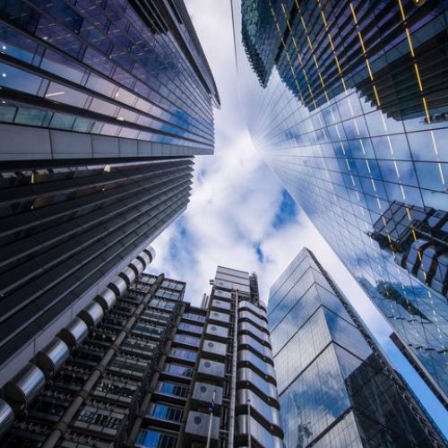 Skyscraper View In The City Of London