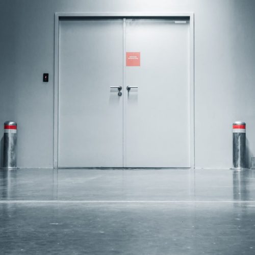 Steel Securities Door And Fire Protection System In Department Store