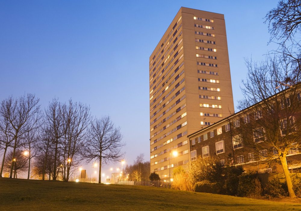 1960s Tower Block In Birmingham UK