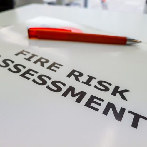 A File Containing A Fire Risk Assessment.
